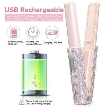 Mini Diamond Hair Straightener