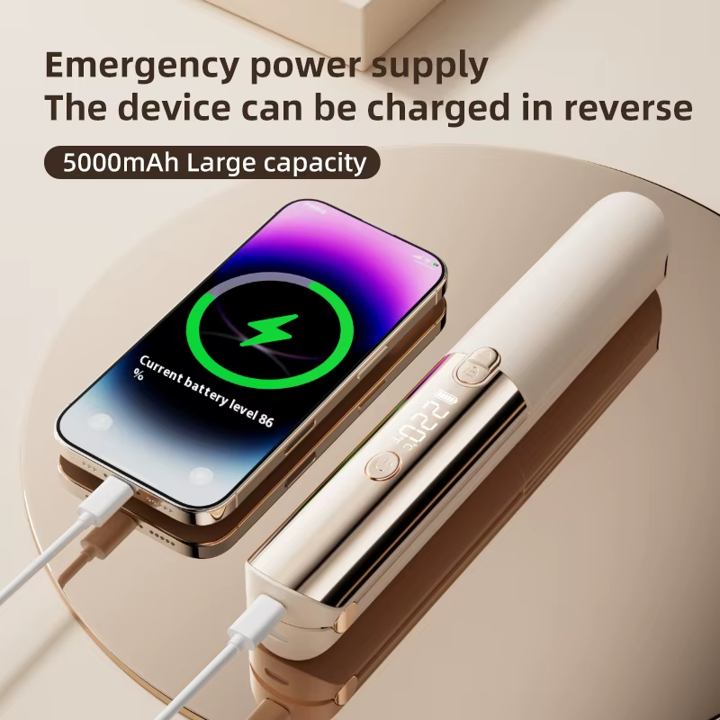 Mini Hair Straightener Curler Wireless Portable USB Charging Dormitory Salon Tool Hair Styling Accessories Travel Use
